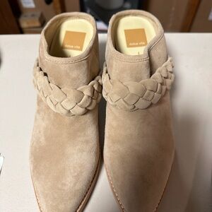 Dolce Vita Beige Suede Slip-On Shoes